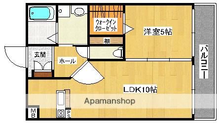 P・S-9(1LDK/2階)の間取り写真