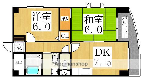 イル・マーレ(2LDK/6階)の間取り写真
