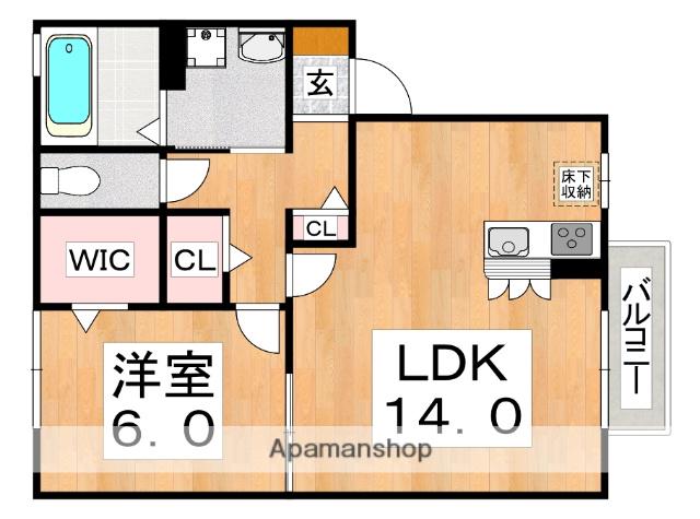 コンフォート杭全(1LDK/1階)の間取り写真