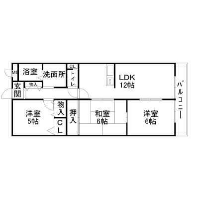 グリーンヒル・あかしあ(3LDK/3階)の間取り写真