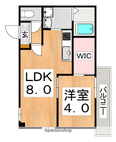 アレーズ駒川中野(1LDK/3階)の間取り写真