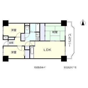 プレスト・コート壱番館(3LDK/9階)の間取り写真