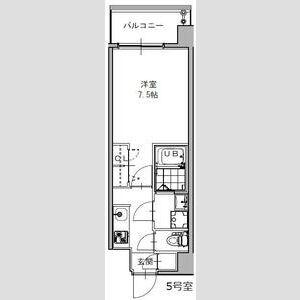 S-RESIDENCE福島GRANDE(1K/4階)の間取り写真