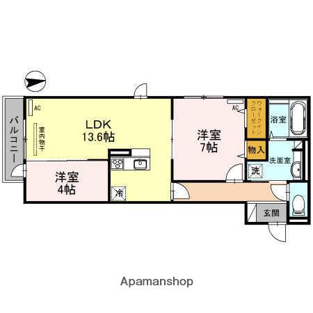レオンガーデン(2LDK/3階)の間取り写真