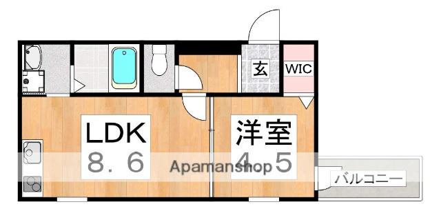 フジパレス駒川中野Ⅵ番館(1LDK/1階)の間取り写真
