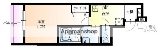 フジパレス平野郷 Ⅱ番館(1K/1階)の間取り写真