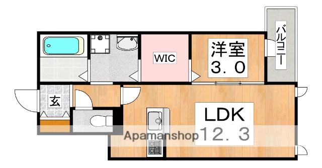 アドニスコートパート2(1LDK/2階)の間取り写真