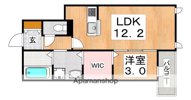 アドニスコートパート2(1LDK/2階)の間取り写真