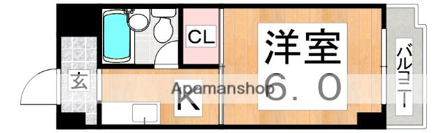 コーポアビコ(1K/2階)の間取り写真