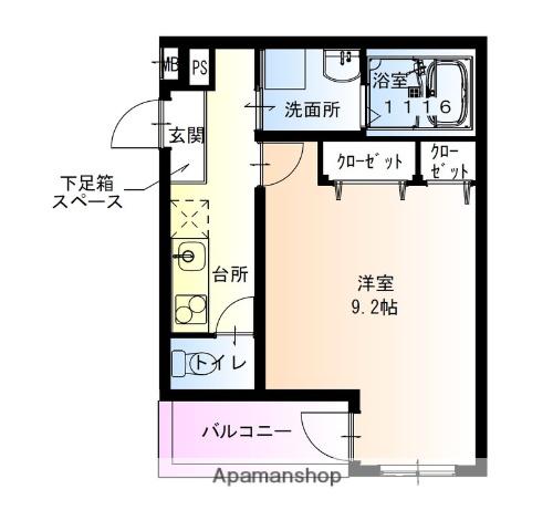 フジパレス今川公園Ⅰ番館(1K/2階)の間取り写真