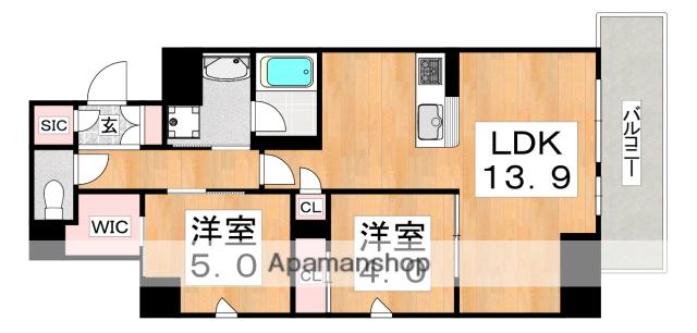 M-STYLE(2LDK/3階)の間取り写真