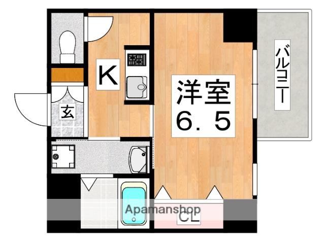 サンシルク阿倍野(1K/10階)の間取り写真