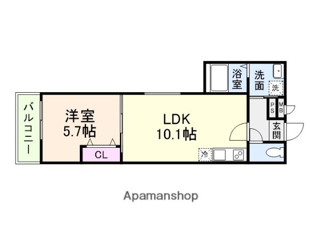 フジパレス喜連瓜破Ⅴ番館(1LDK/1階)の間取り写真