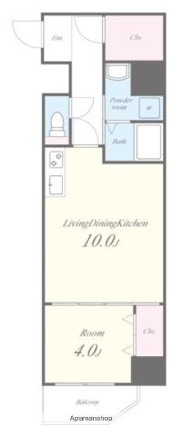 グランパシフィック帝塚山INNOVATION(1LDK/9階)の間取り写真