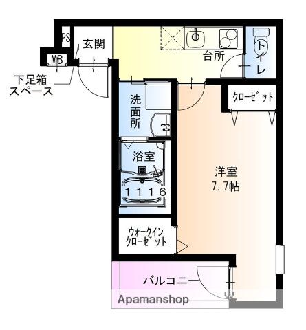 フジパレス長吉長原西1番館(1K/2階)の間取り写真