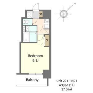 S-RESIDENCE堺ALTKLAS(1K/11階)の間取り写真