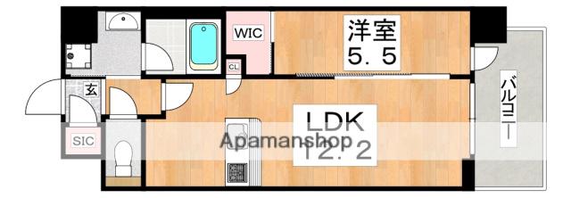 スプランディッド天王寺サウス(1LDK/3階)の間取り写真