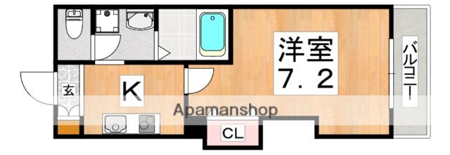 みおつくし桑津(1K/8階)の間取り写真