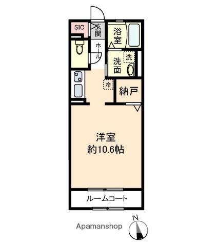 アドバンスグナーデ(1K/2階)の間取り写真