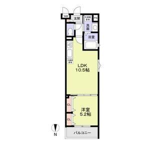 フォレストクリエオーレ枚岡弐番館(1LDK/1階)の間取り写真