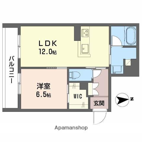 シャーメゾンエラブル 梅田北(1LDK/2階)の間取り写真