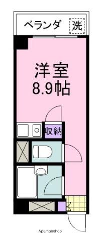 エスペランス尾崎(ワンルーム/1階)の間取り写真