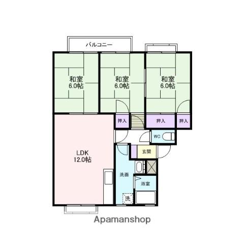 セラヒム25(3LDK/2階)の間取り写真