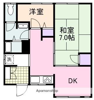 あびたN(2K/1階)の間取り写真