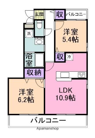 TABIYADO SENNAN(2LDK/2階)の間取り写真