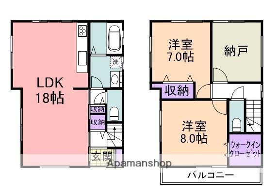 南海電鉄南海本線 鳥取ノ荘駅 徒歩9分 2階建 築3年(2SLDK)の間取り写真