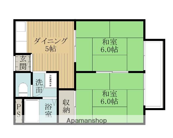 メゾンファミール(2DK/3階)の間取り写真