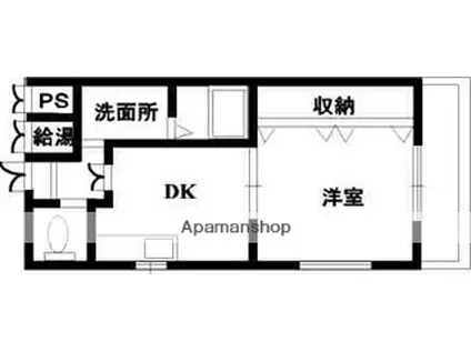 ブエナビスタ貝塚(1DK/3階)の間取り写真