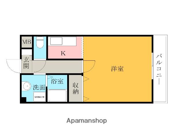 VIRAGE(1K/2階)の間取り写真