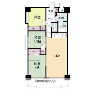 ル・ミュー貝塚(3LDK/7階)の間取り写真