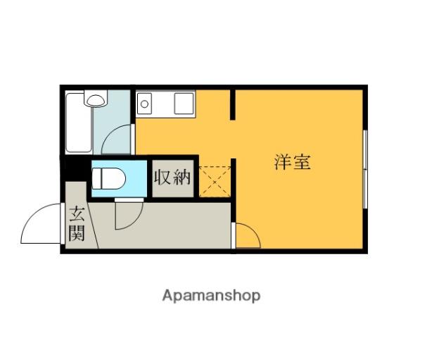 リストンマンション(1K/1階)の間取り写真