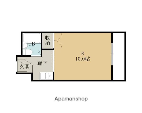 シーサイドパレス堺町(1K/3階)の間取り写真