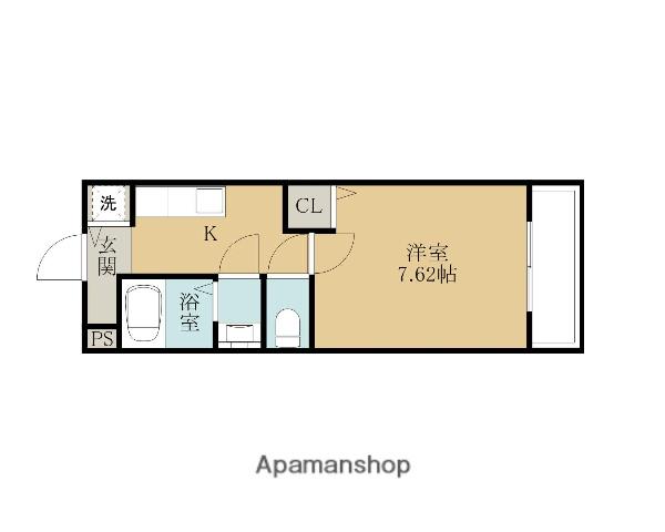 モンテ テール額原(1K/2階)の間取り写真