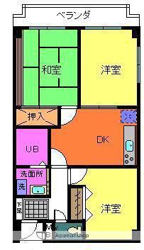 パークアベニュー 中井(3DK/5階)の間取り写真