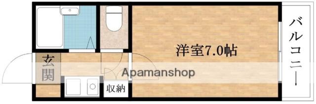 アップルマンション(1K/2階)の間取り写真