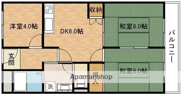 エステートハイツ(3DK/3階)の間取り写真