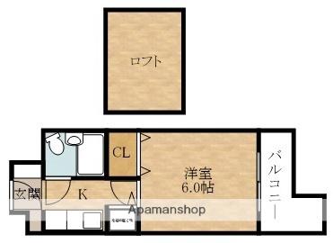 ヤマイチ下松弐番館(1K/4階)の間取り写真