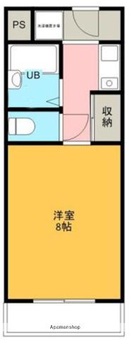 ラヴィアン21(1K/4階)の間取り写真