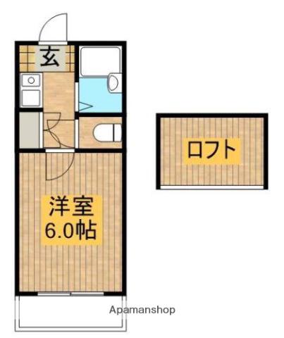 レンパレスパルコ(1K/2階)の間取り写真