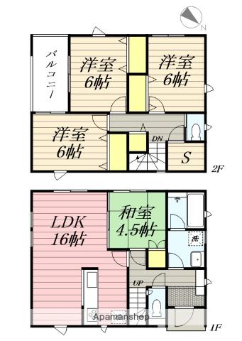南海電鉄泉北線 和泉中央駅 徒歩29分 2階建 築3年(4SLDK)の間取り写真