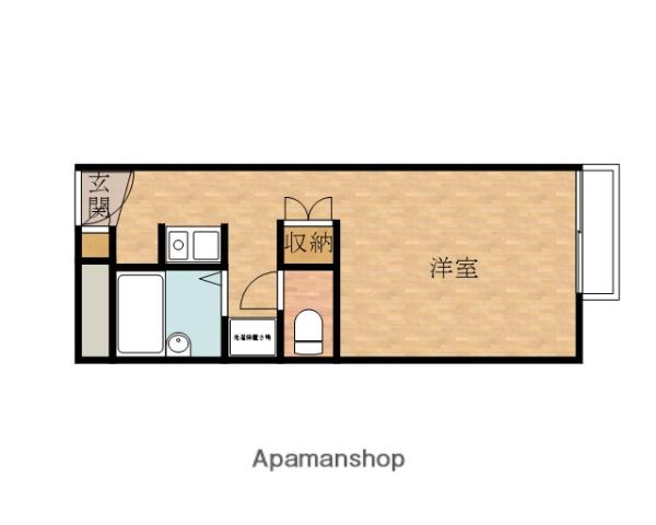 パレス磯上Ⅲ(1K/1階)の間取り写真