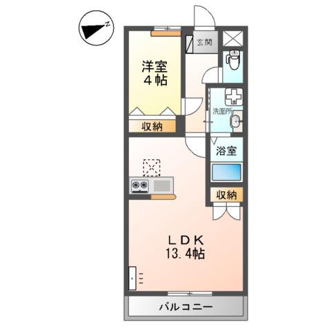 シーサイドレジデンスNK(1LDK/1階)の間取り写真