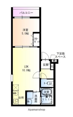 フジパレス春木駅北Ⅲ番館(1LDK/1階)の間取り写真