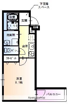 フジパレス長曽根町(1K/3階)の間取り写真
