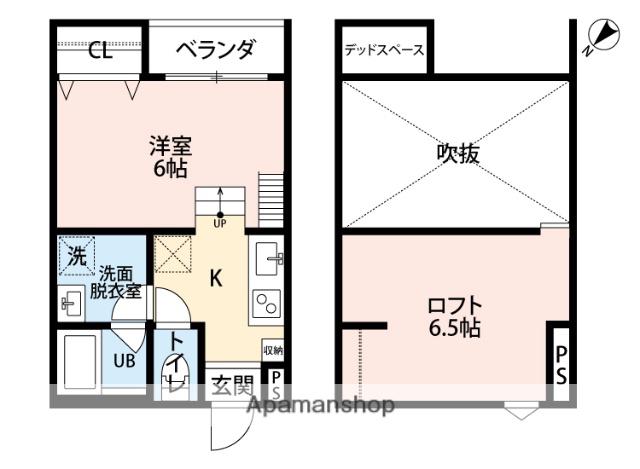 シャルマンコートⅡ(1K/1階)の間取り写真