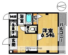 ステージ村田10(1K/3階)の間取り写真